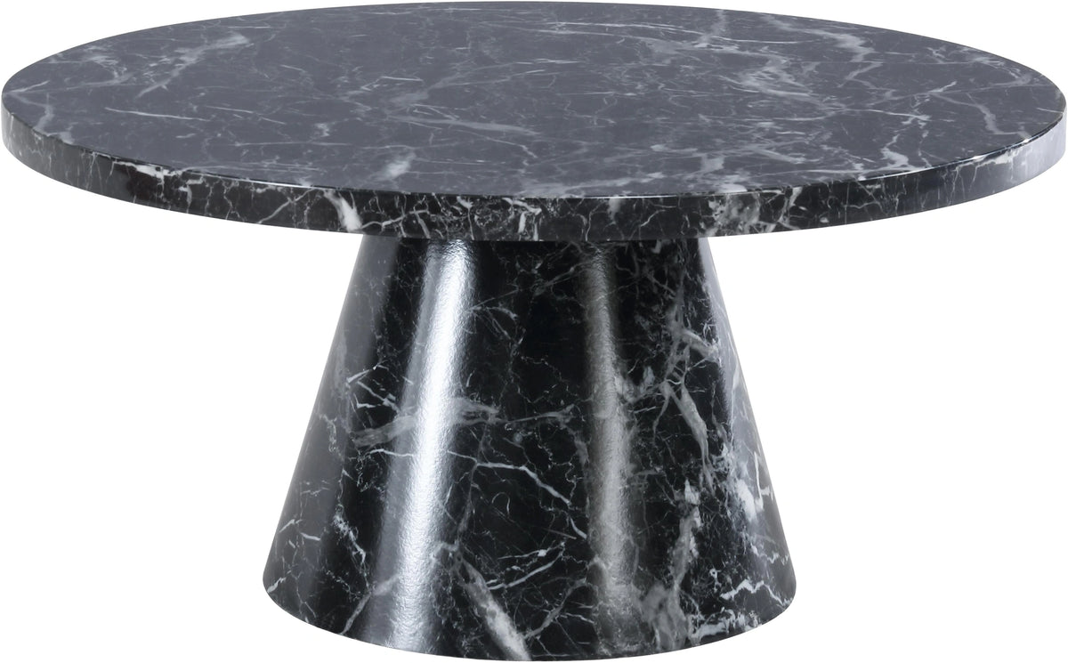 Omni Black Faux Marble Coffee Table