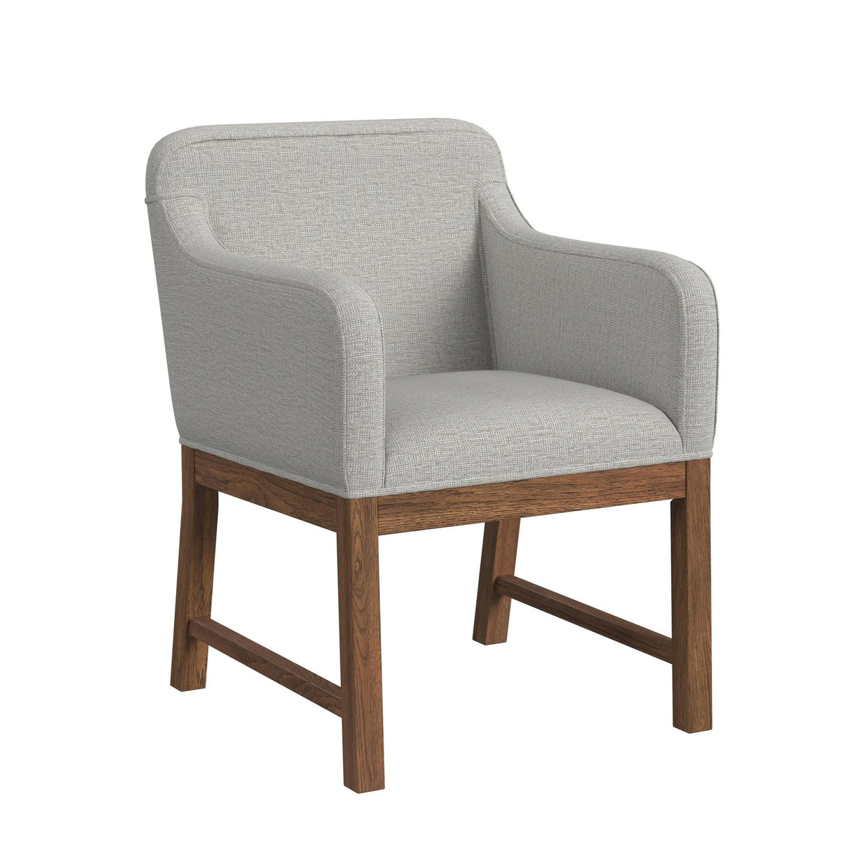Glinda UPH Chair with Light Grey Fabric in Brown (2 Per Carton)