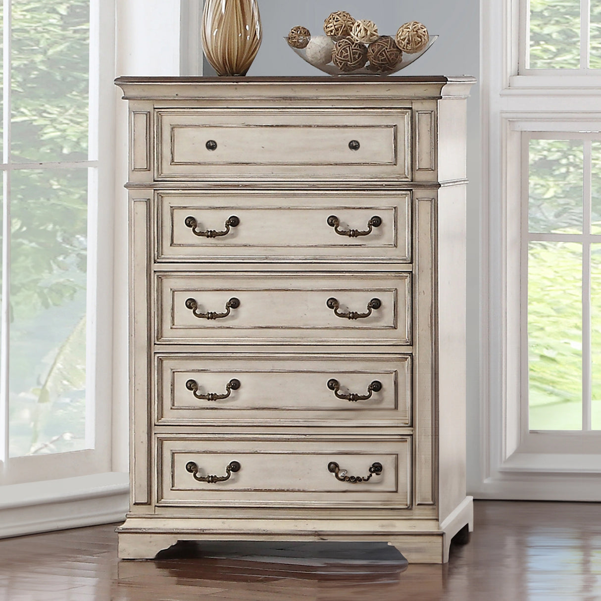 Anastasia Chest - Ant. White