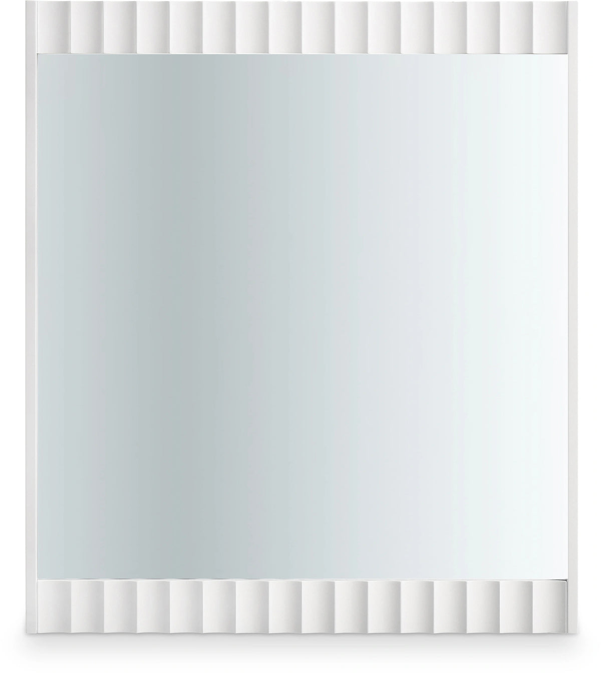 Modernist White Gloss Mirror
