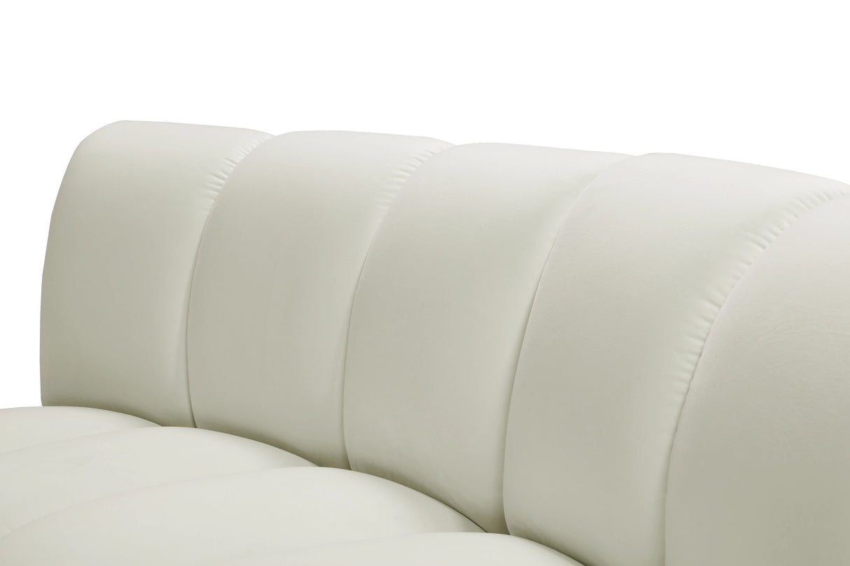Infinity Cream Velvet 2pc. Modular Sectional