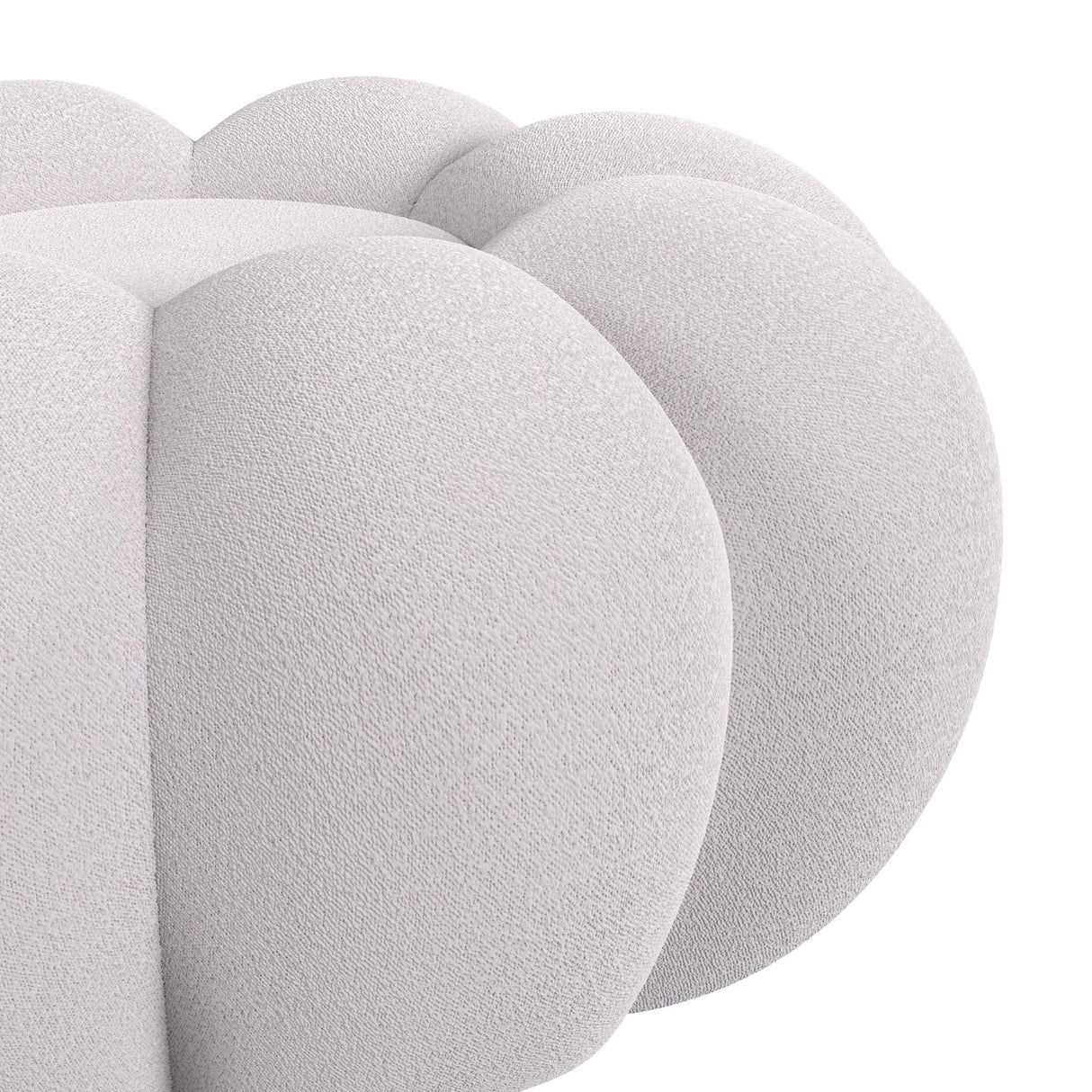 Bubble Swivel Chair and Ottoman in Grey