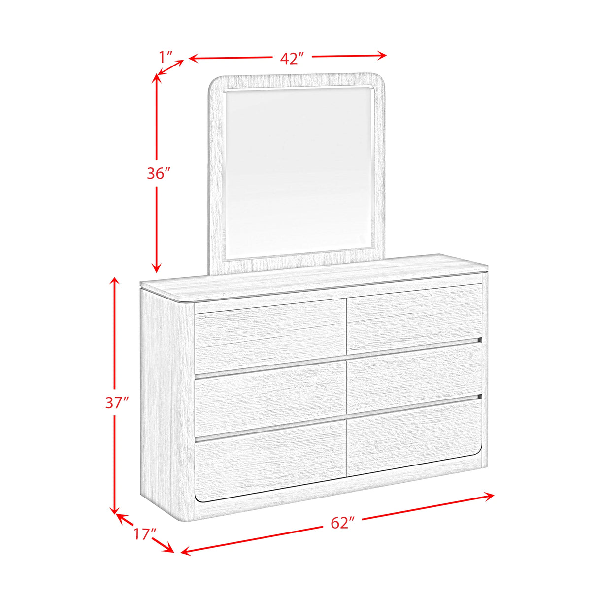 Rosalie UPH Bedroom Set