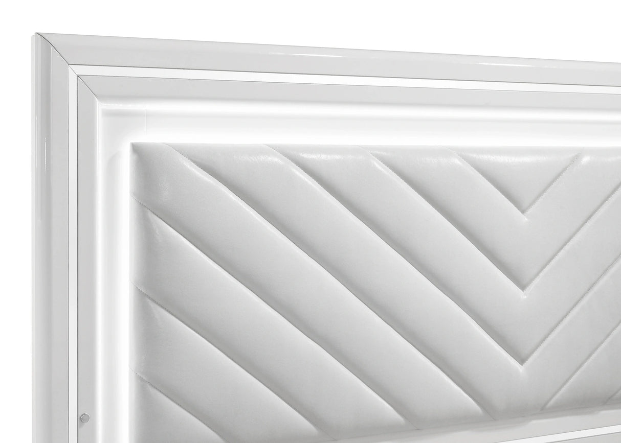 Cassia Panel Bed with LED Lighting
