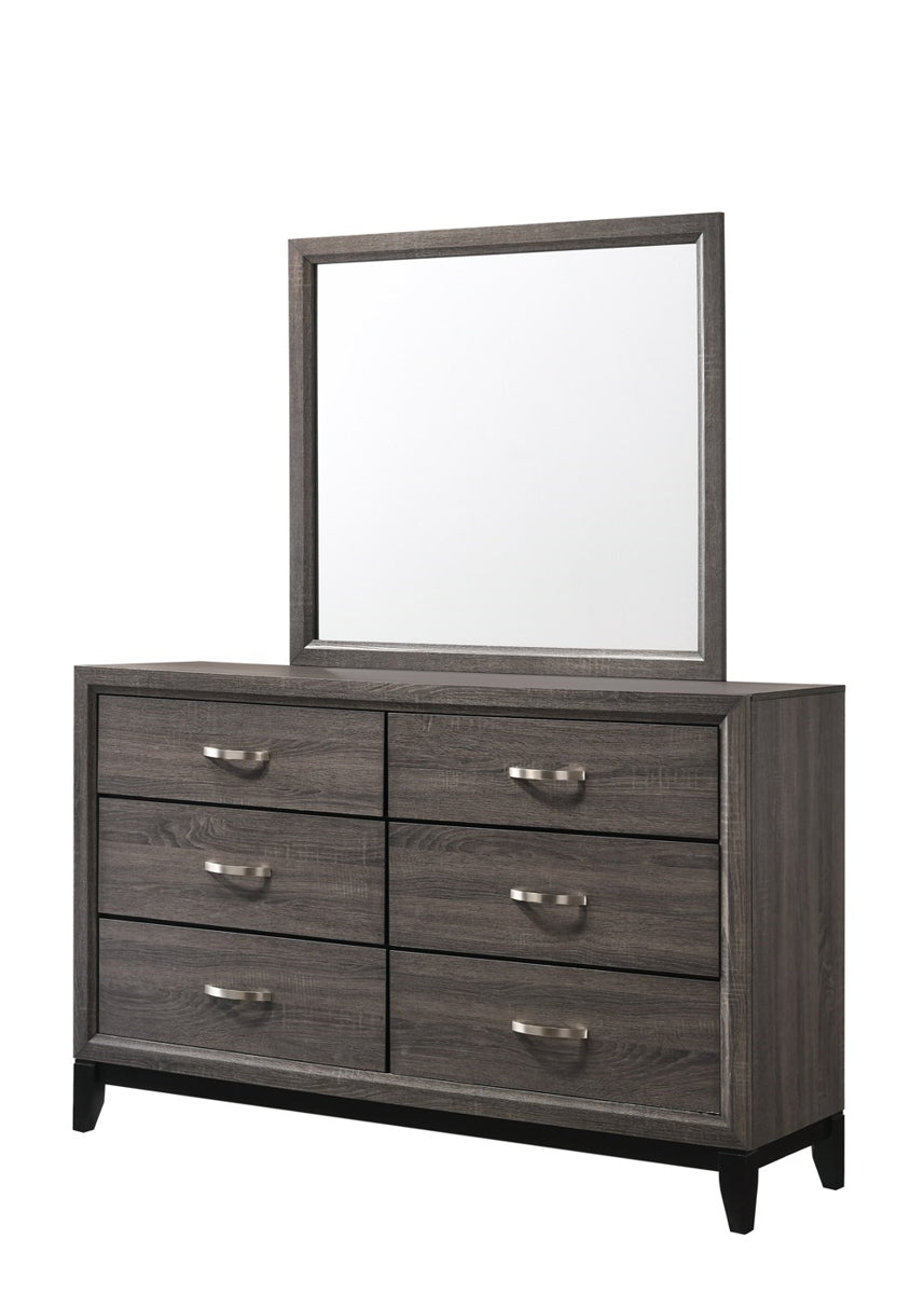 Crown Mark Akerson Mirror in Grey