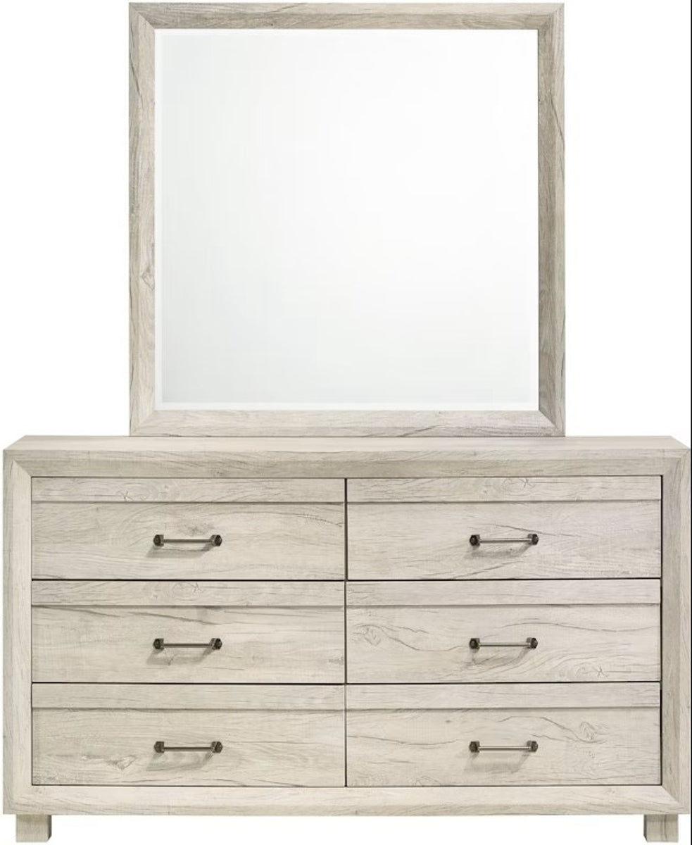 Elements International Fort Worth Mirror in White