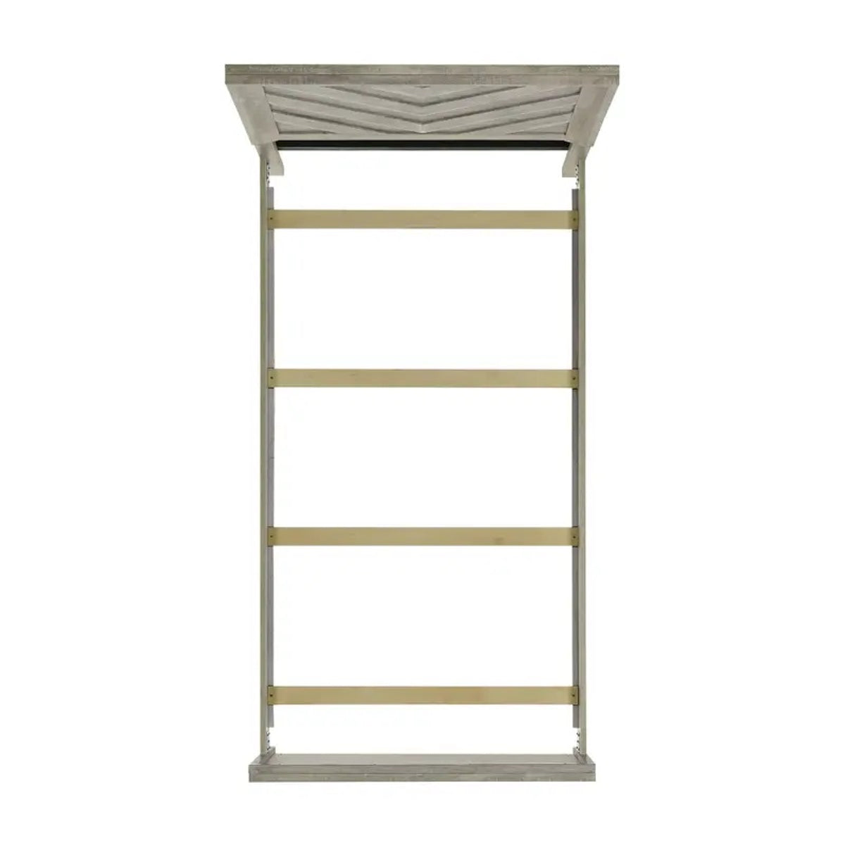 Elements International Ellen Twin Panel Bed in White EL700TB