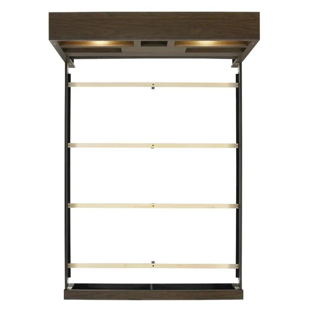 Elements International Hendricks Queen Music Bed in Brown Grey