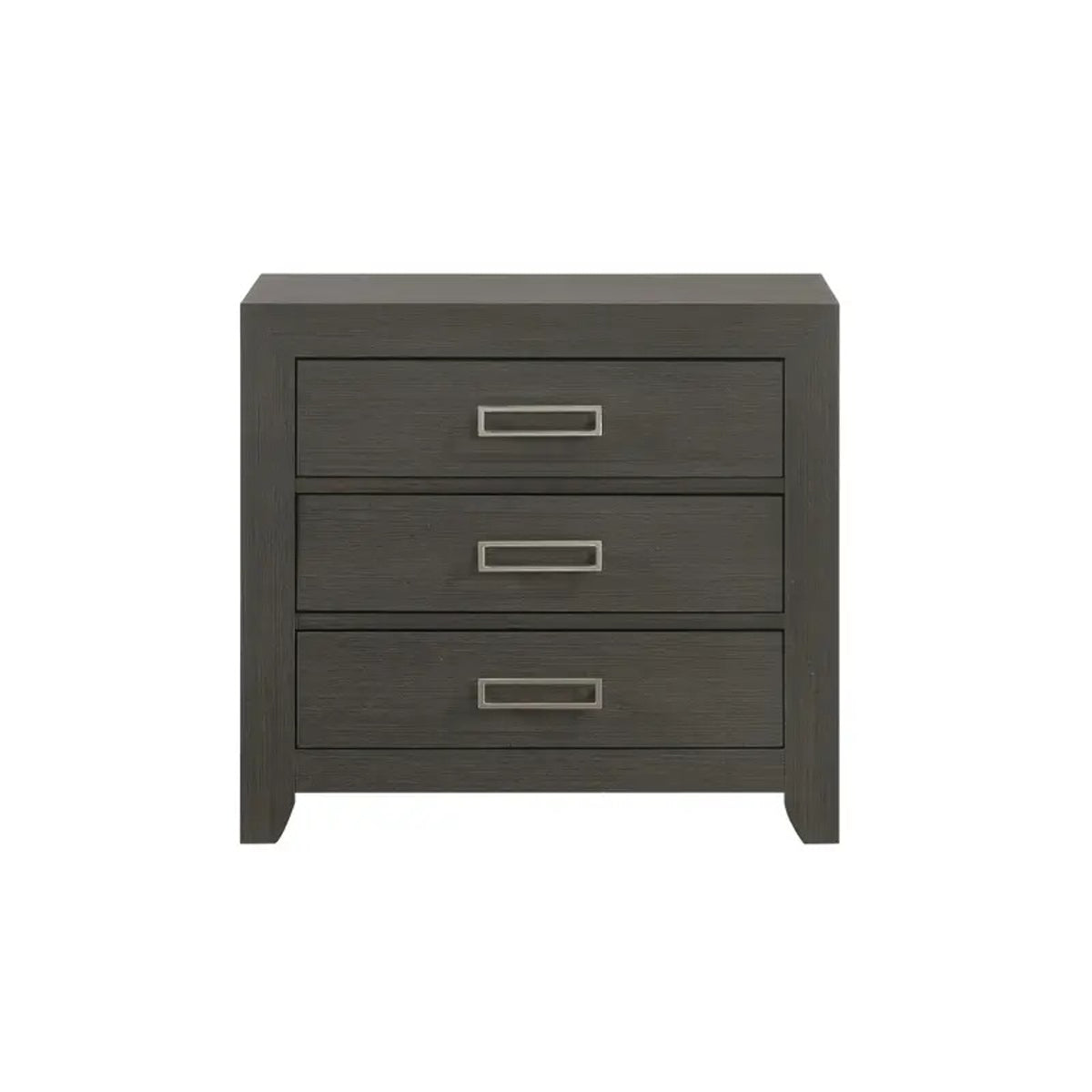 Elements International Sasha Nightstand in Charcoal