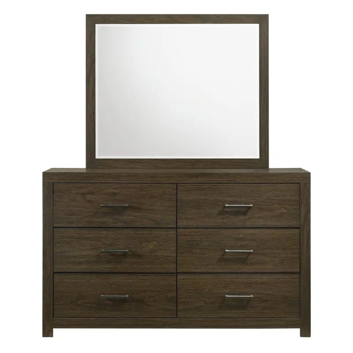 Elements International Hendricks Youth Dresser in Brown Grey