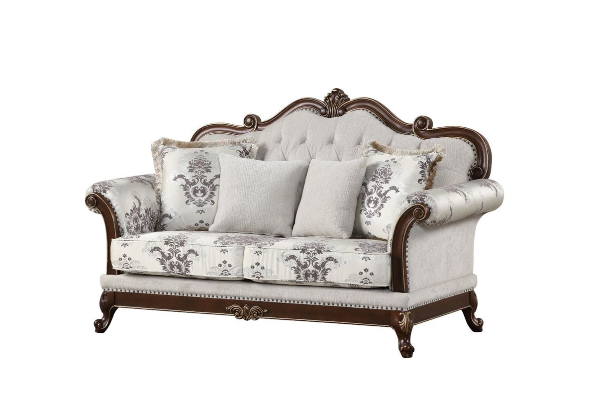 Galaxy Home Gloria Loveseat in White