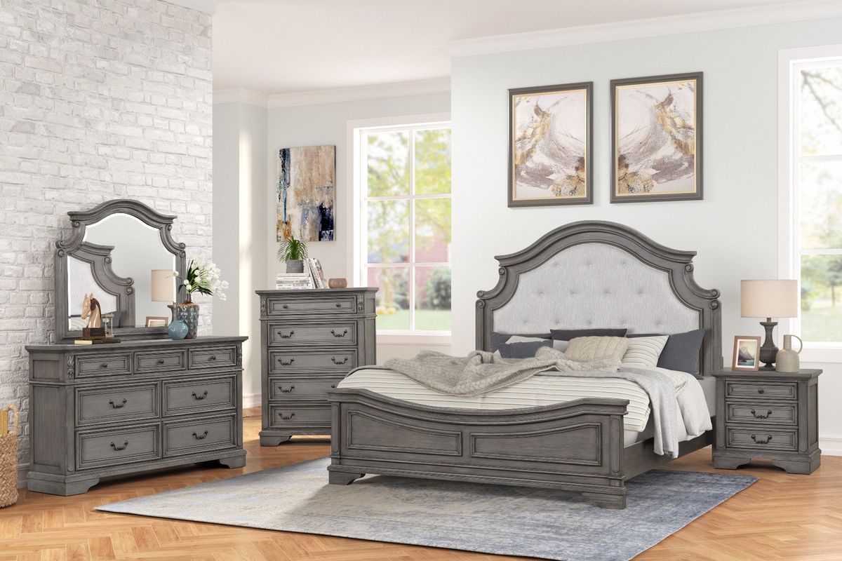 Galaxy Home Grace Dresser in Gray