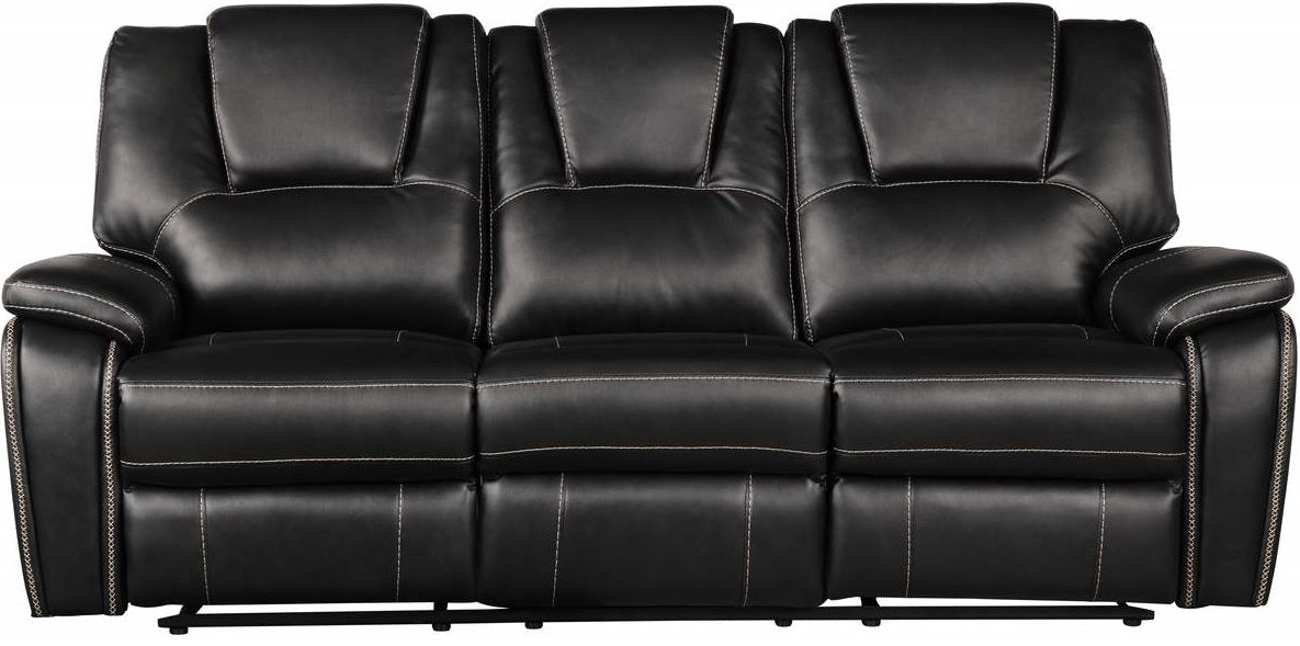 Galaxy Home Hong Kong Power Reclining Sofa in Black image