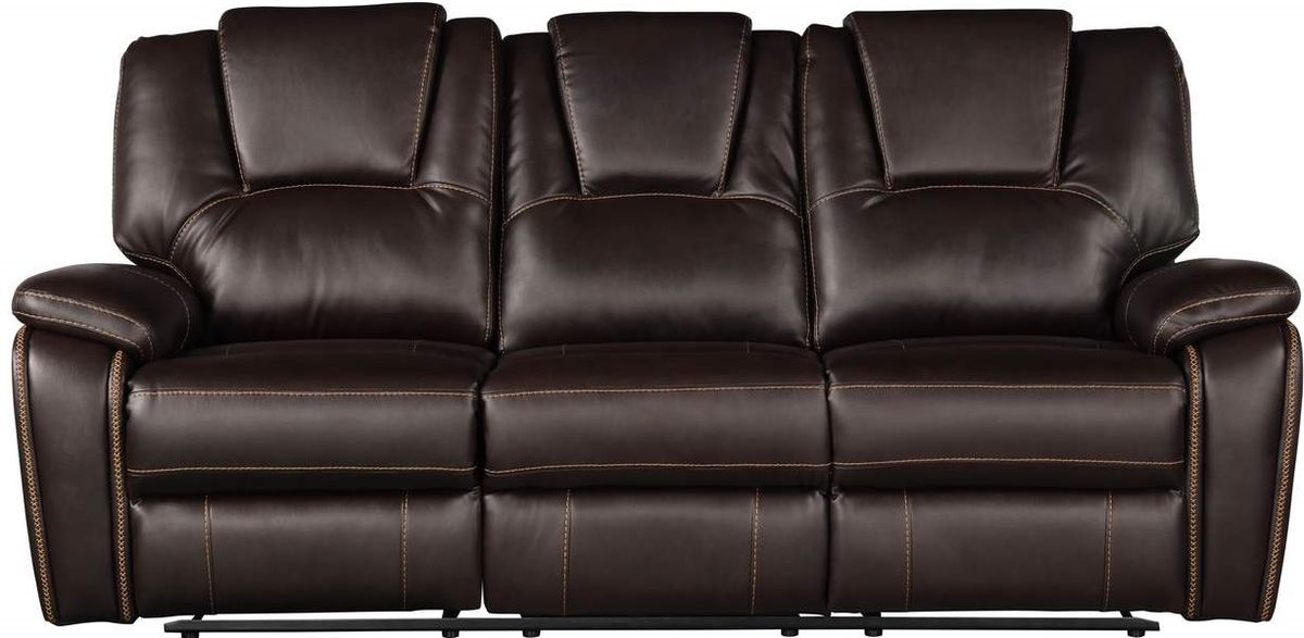 Galaxy Home Hong Kong Power Reclining Sofa in Brown image