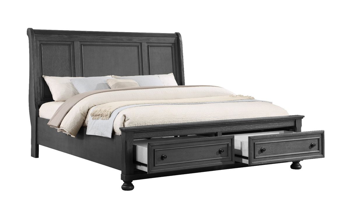 Galaxy Home Jackson King Bed in Gray