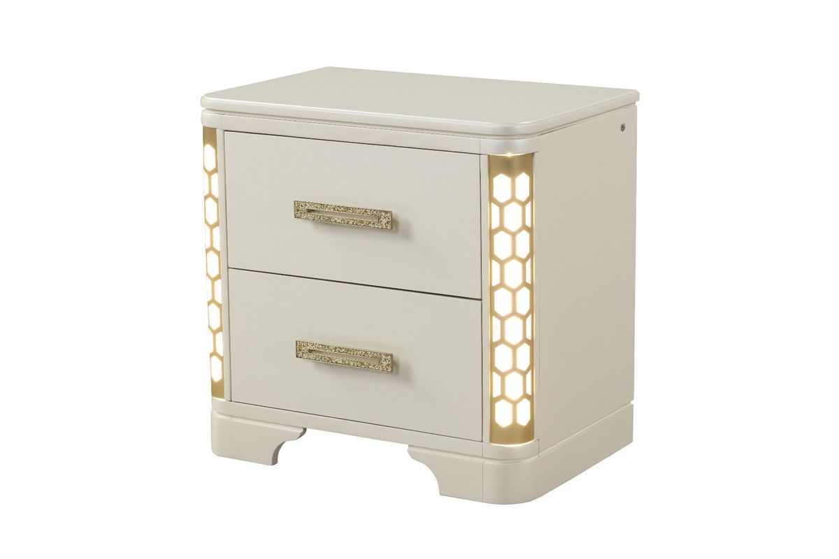 Galaxy Home Jasmine Nightstand in Beige image