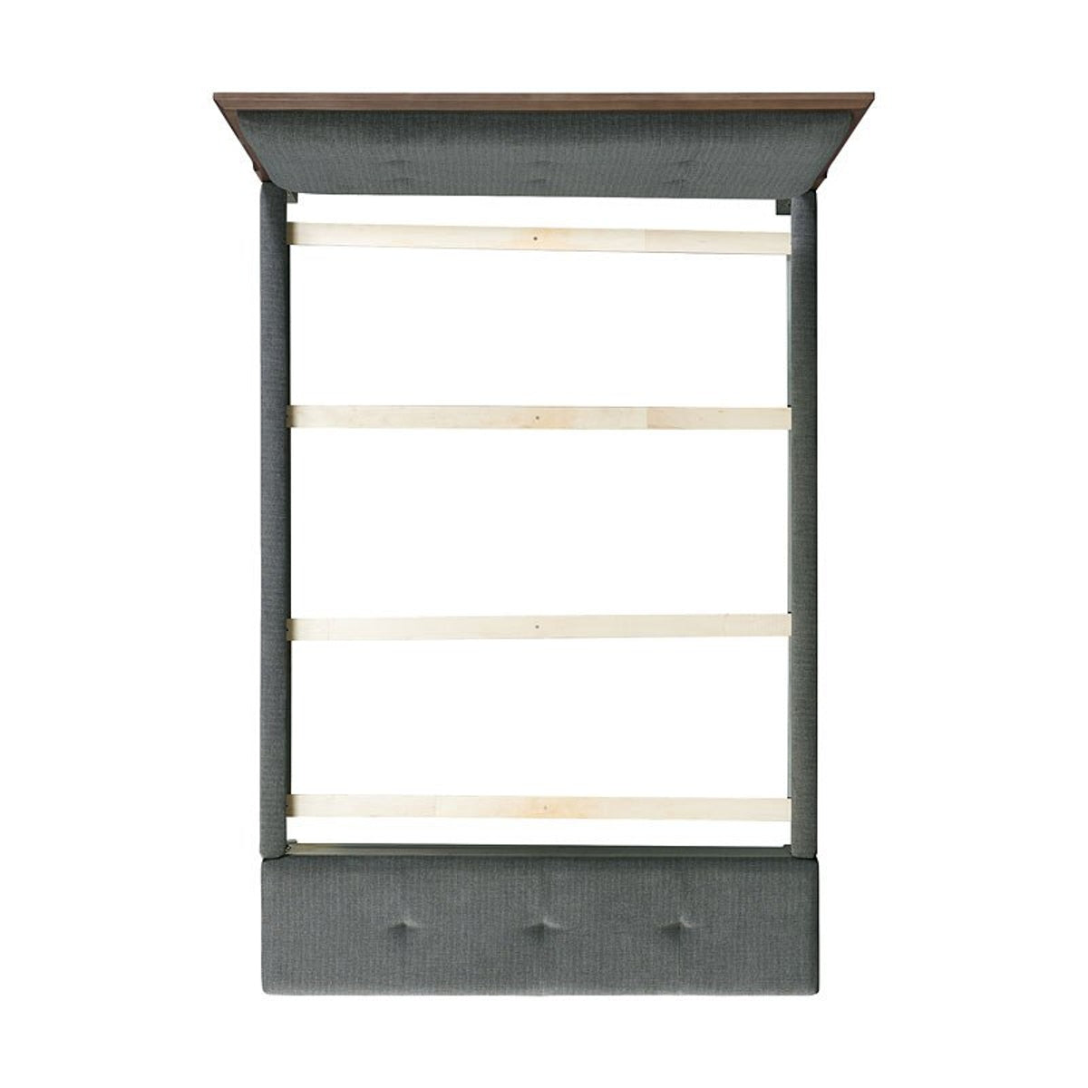 Elements International Jolene King Storage Bed in Grey