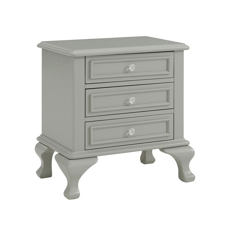 Elements International Jesse Youth Nightstand in Grey