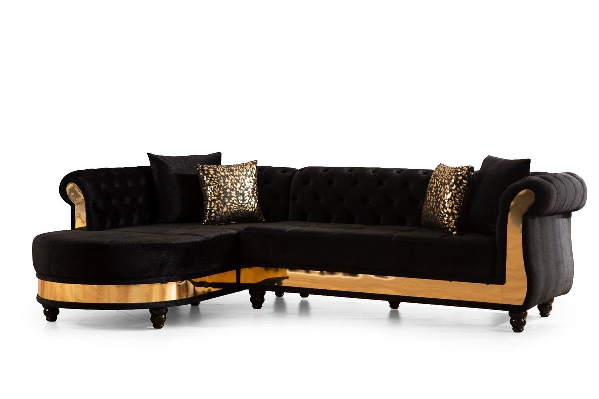 Galaxy Home Julia Sectional In Black image