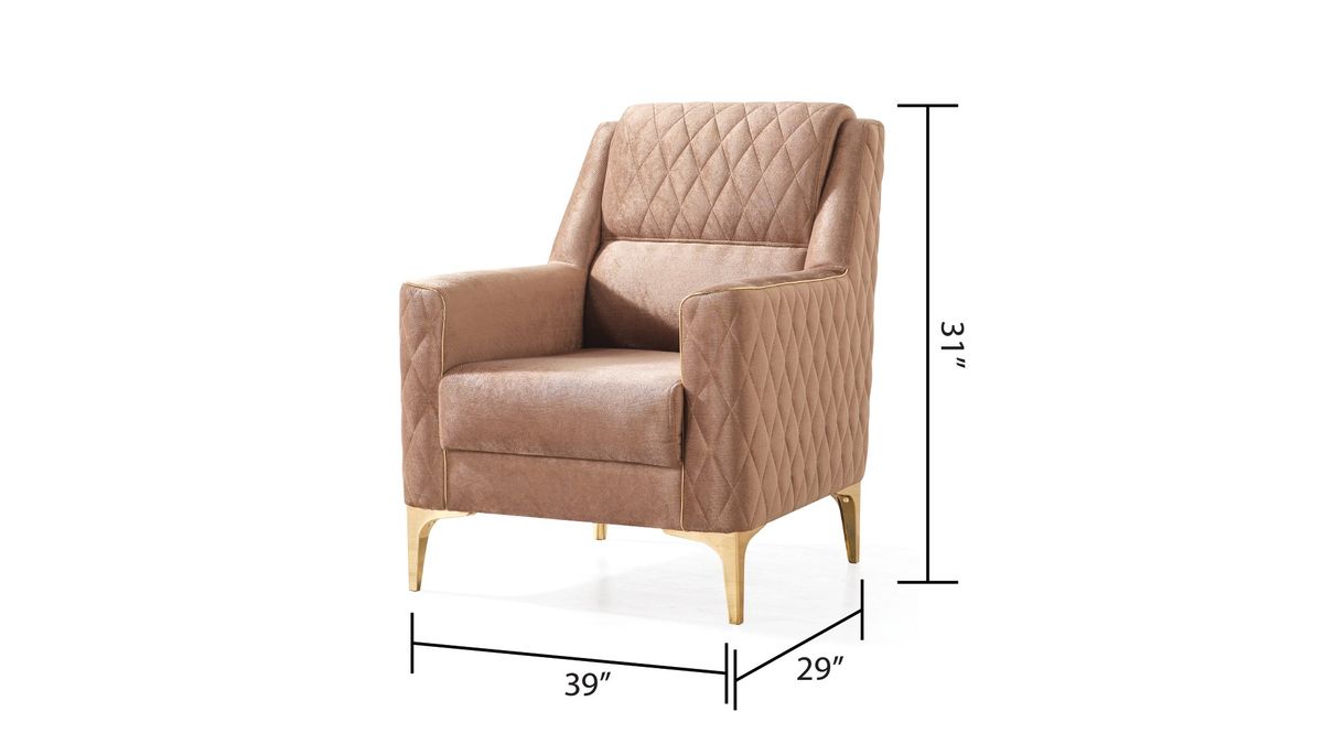 Galaxy Home Luna Chair in Copper