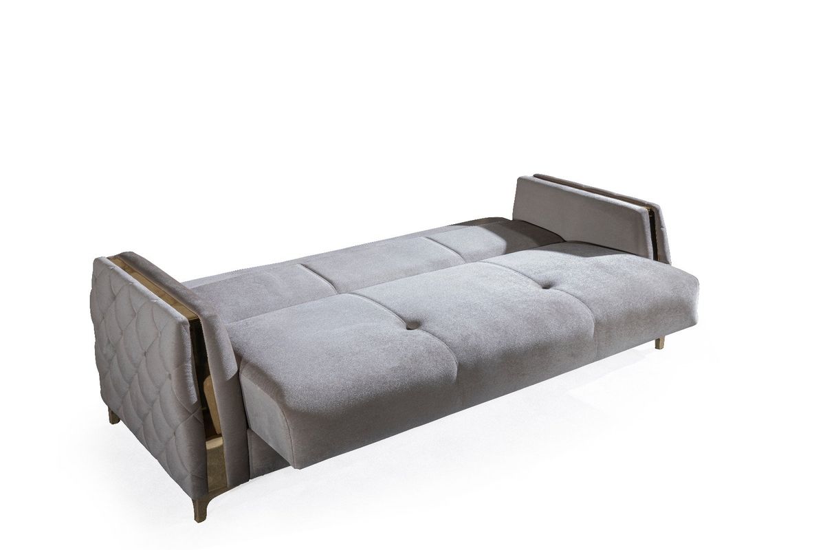 Galaxy Home Lust Sleeper Sofa in Taupe - galleria furniture outlet