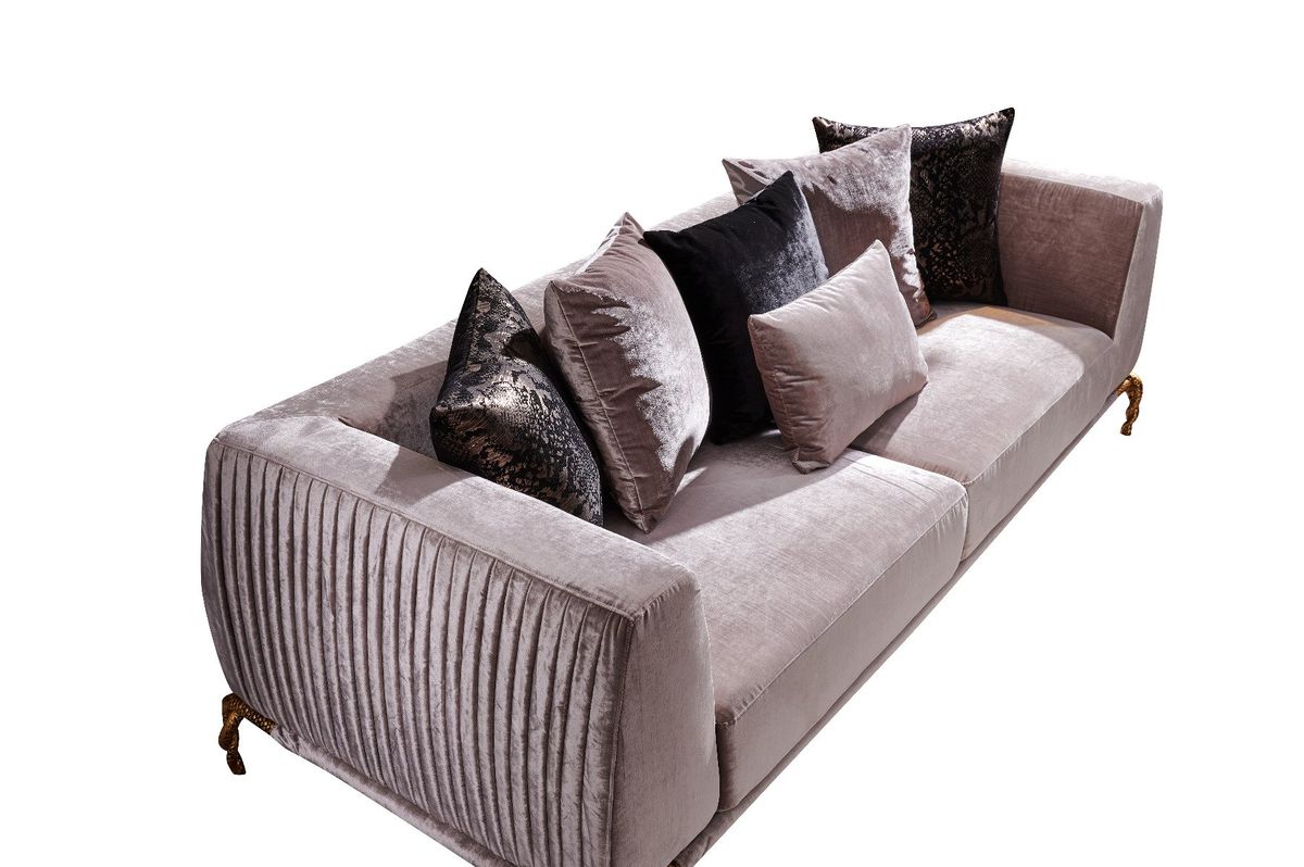 Galaxy Home Majesty Sofa in Ivory - galleria furniture outlet