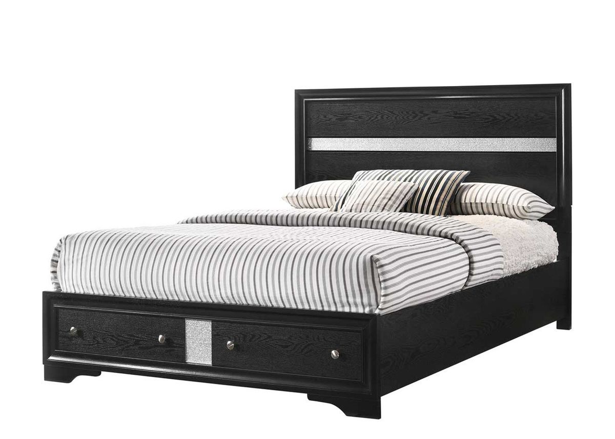 Galaxy Home Matrix King Bed in Black image