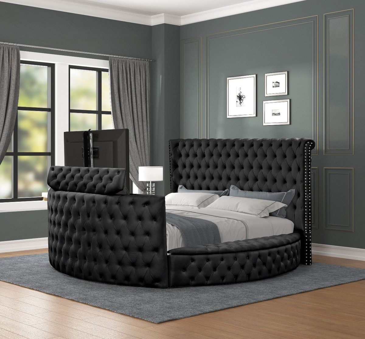 Galaxy Home Maya King Bed in Black