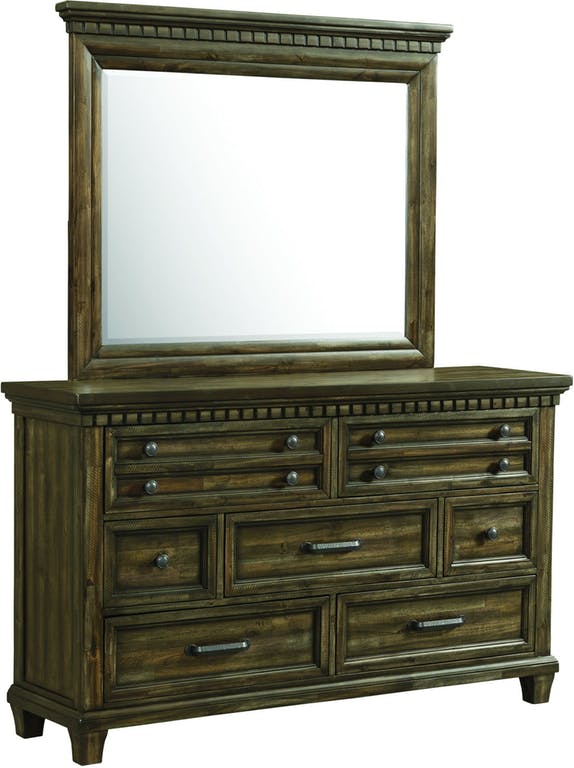 Elements International McCabe Dresser in Distressed Lacquer