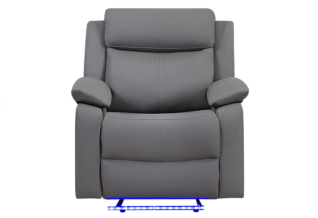 U6026 Pu 72A Glider Recliner with LED