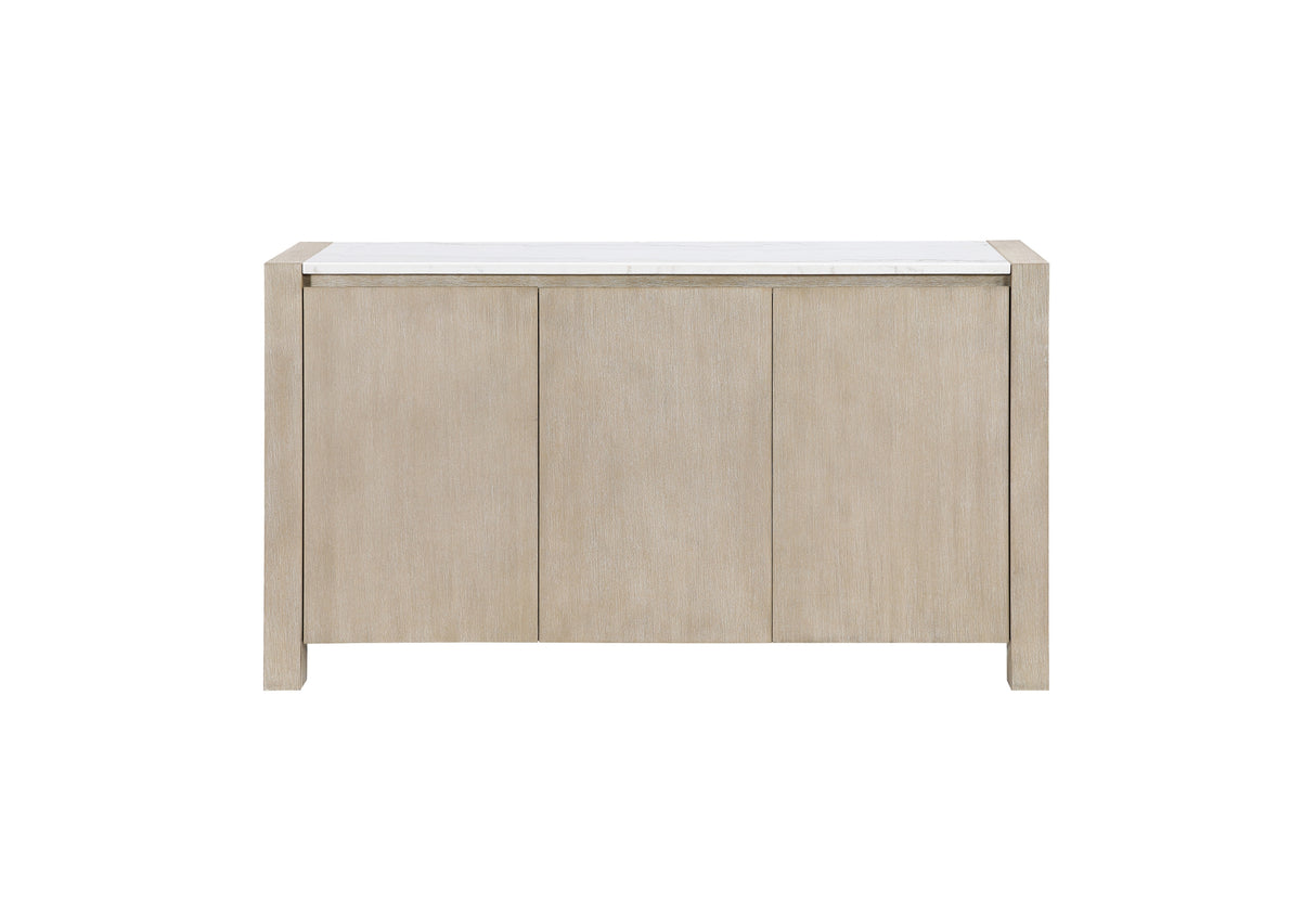 D1321 BUFFET W REAL MARBLE TOP