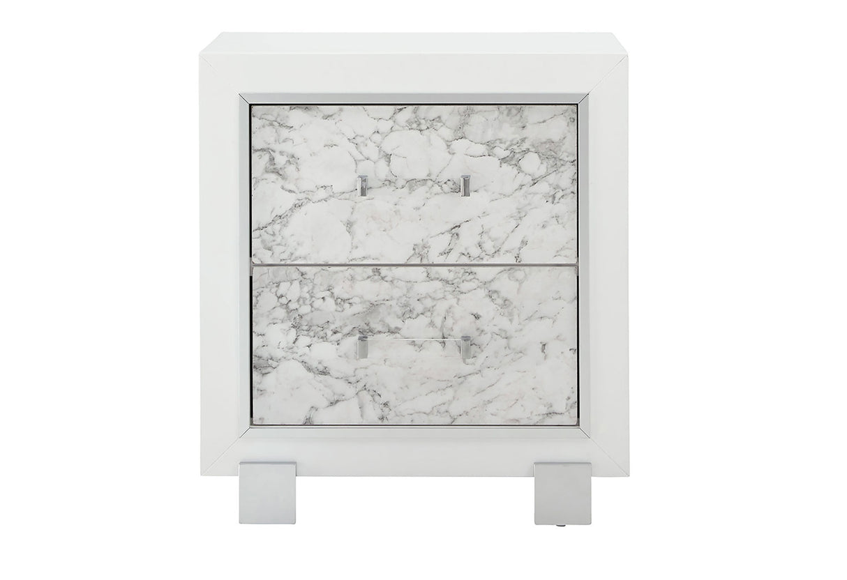 SANTORINI WHITE NIGHTSTAND