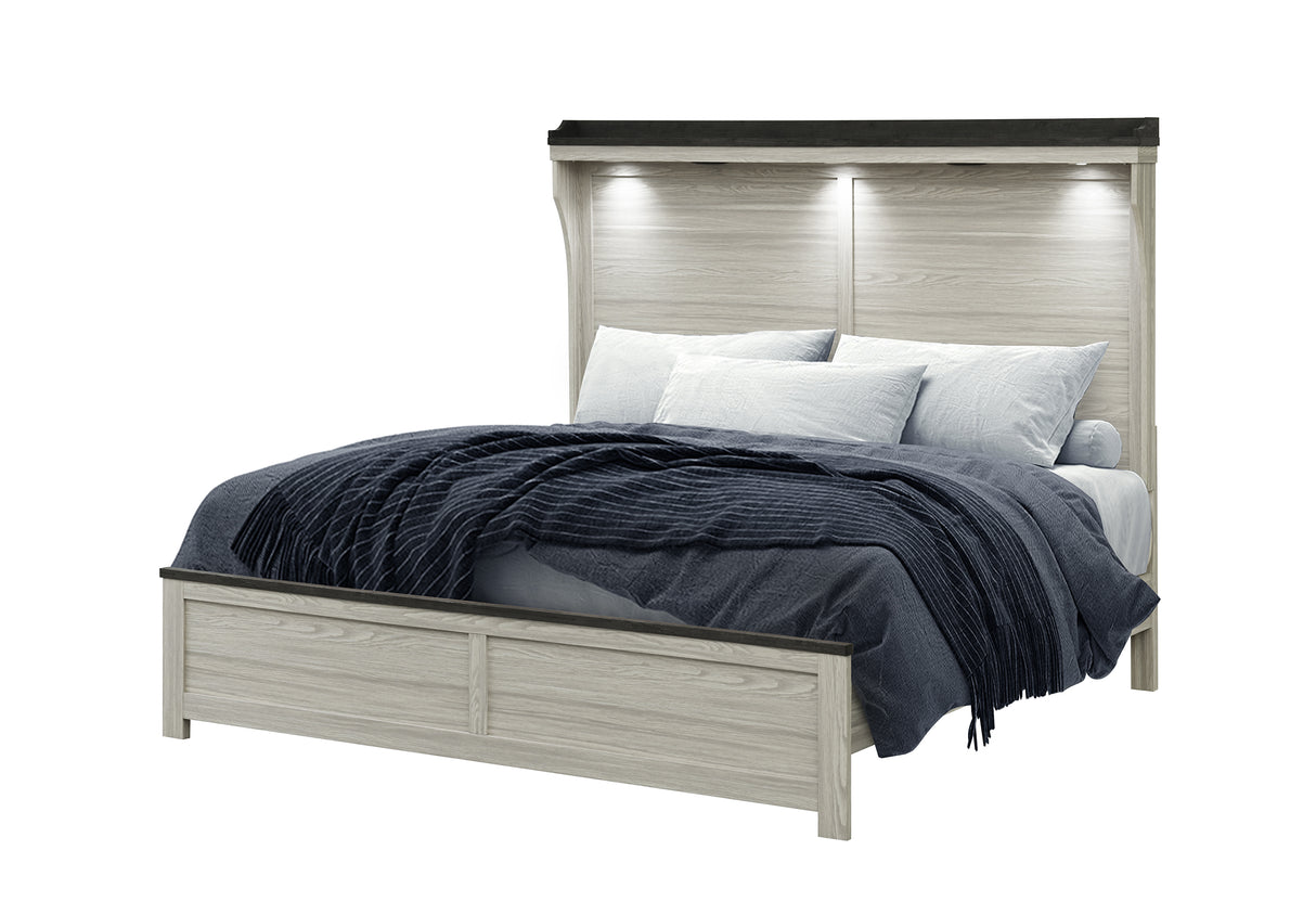 ASHLEY BROWN QUEEN BED