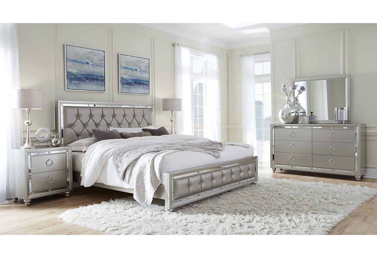 RILEY SILVER QUEEN BED