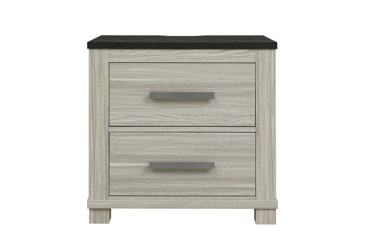 ASHLEY BROWN NIGHTSTAND W/USB & SPEAKER