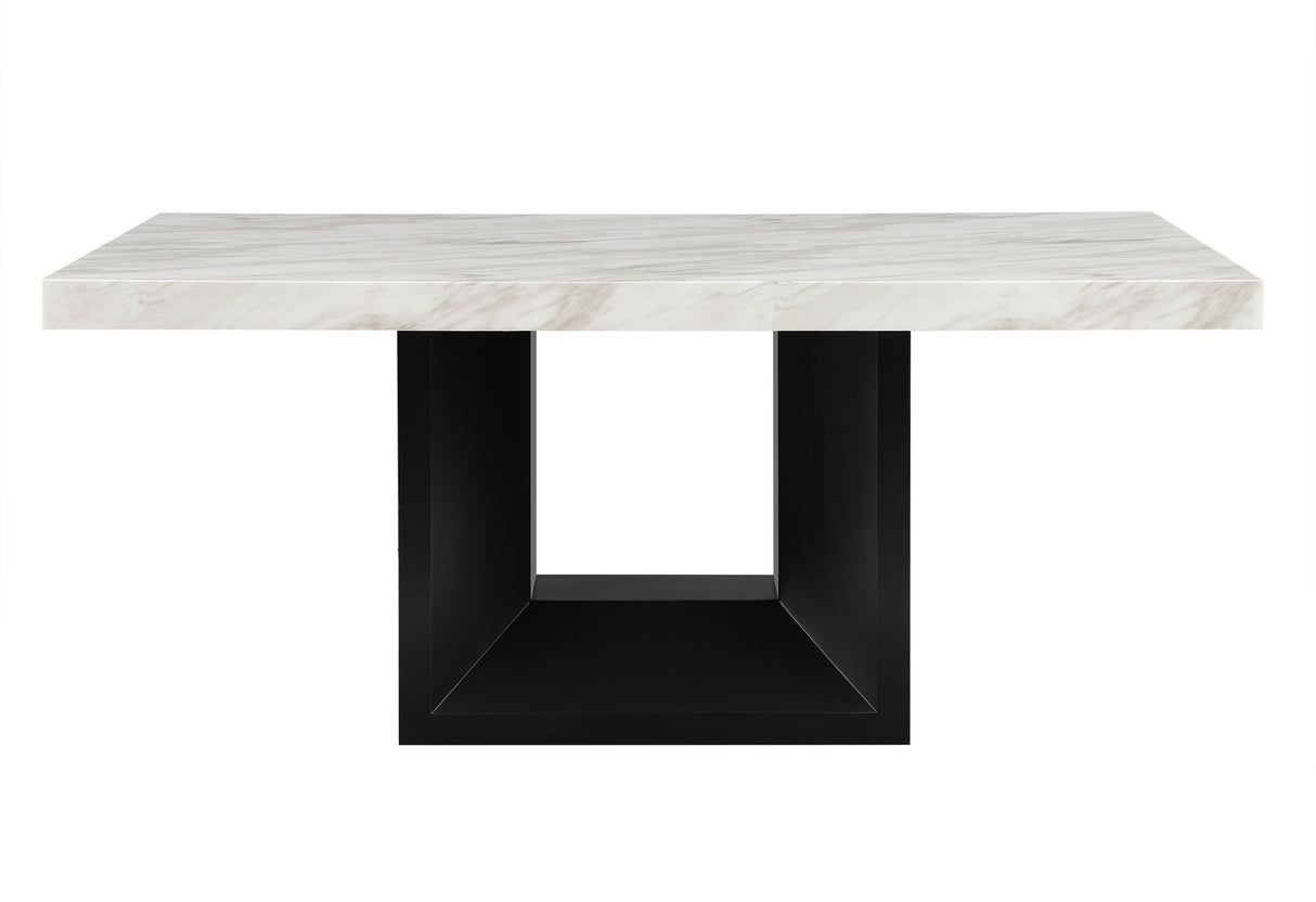 D02 DINING TABLE + 8 D03 BLACK DINING CHAIRS