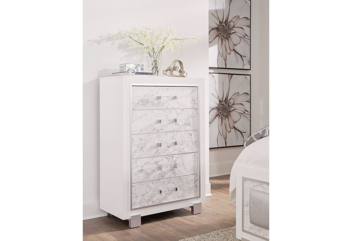 SANTORINI WHITE KING BED GROUP