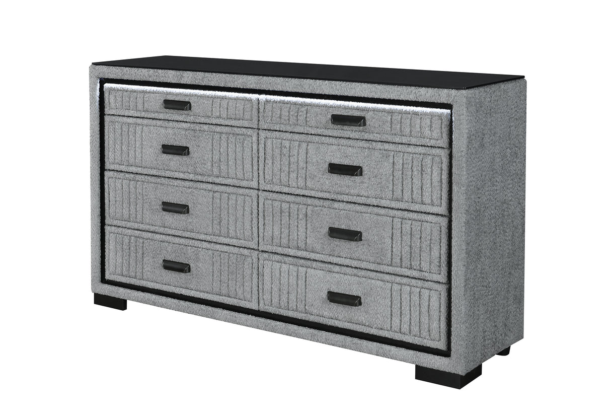 ISABELLA GREY DRESSER WITH LED
