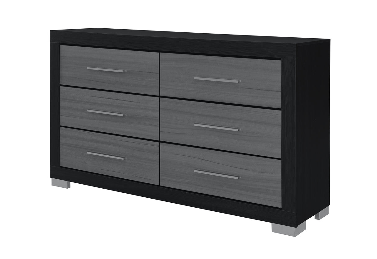 EMMA BLACK/GREY DRESSER
