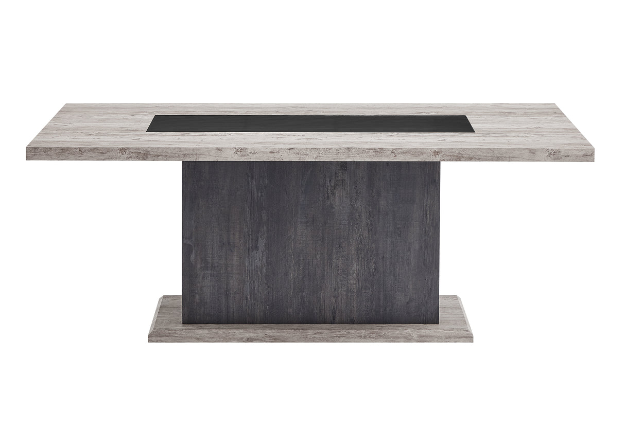 D8030 DINING TABLE WITH STORAGE DRAWERS AND STORAGE DOOR