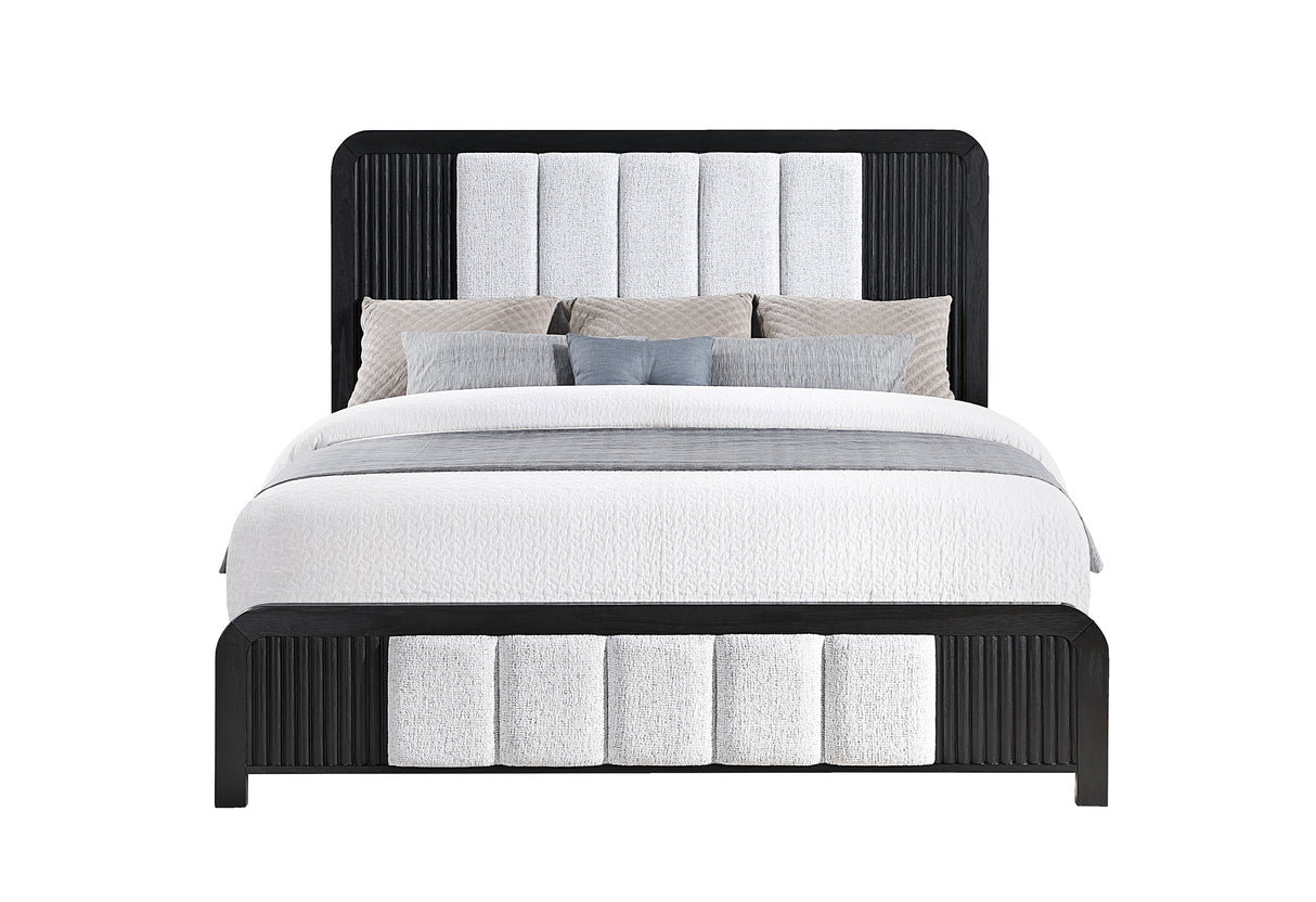 Beckett White/Black Bed