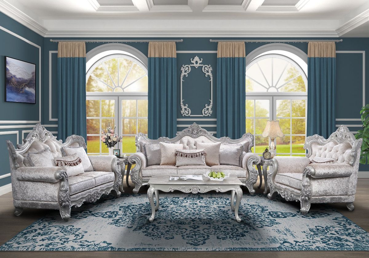Galaxy Home Melrose Chair in Silver