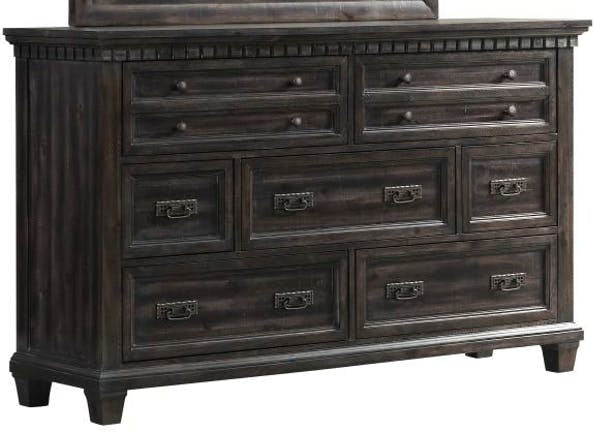 Elements International Morrison Dresser in Smokey Gray Oak Lacquer image