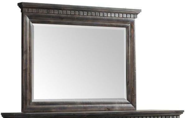 Elements International Morrison Mirror in Smokey Gray Oak Lacquer image
