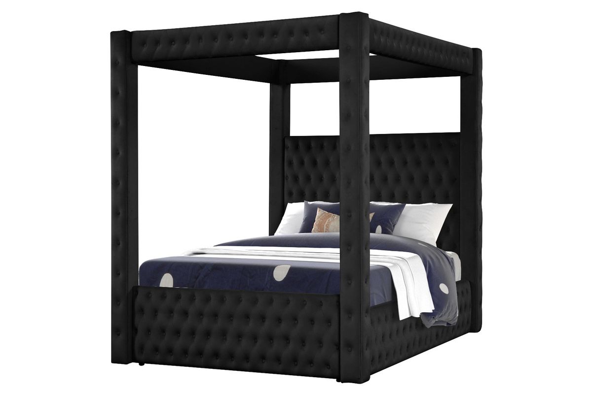 Galaxy Home Monica King Bed in Black