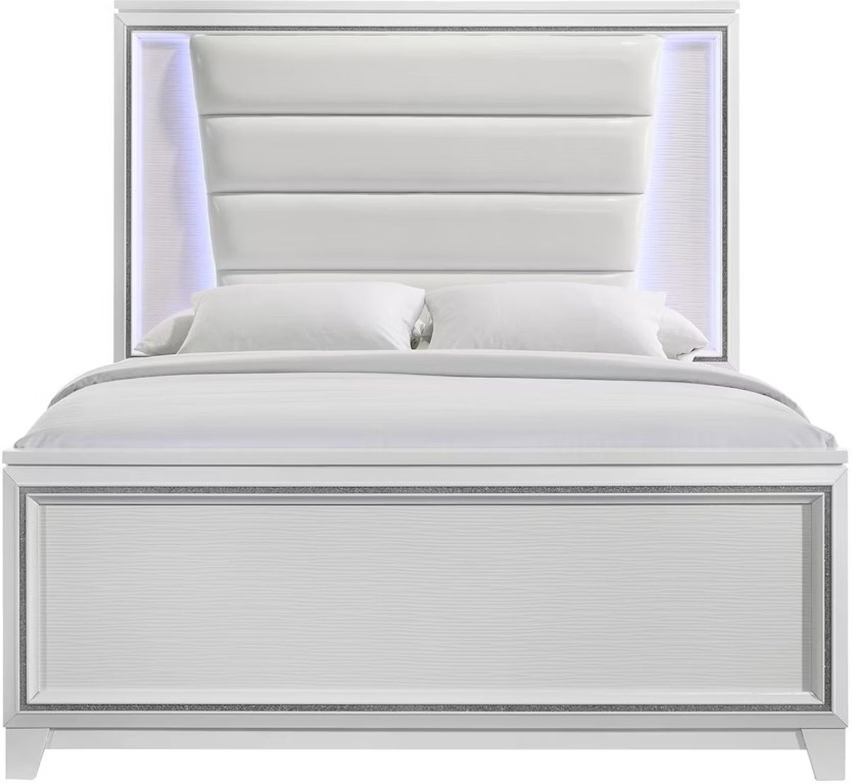 Elements International Moondance Full Panel Bed in White