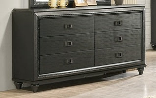 Elements International Moonstone 6 Drawer Dresser in Gray image