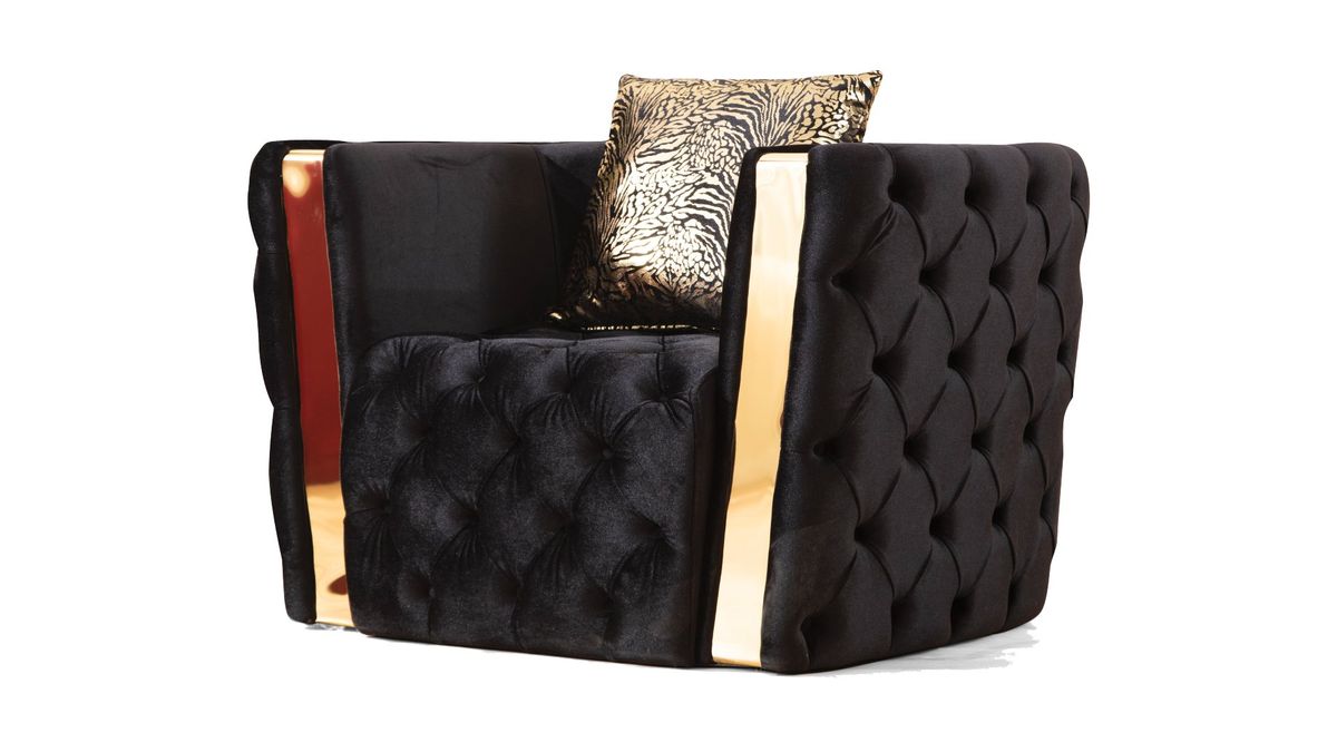 Galaxy Home Naomi Chair in Black image