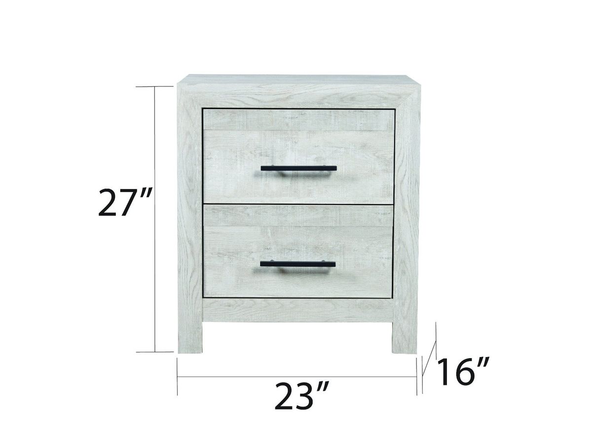 Galaxy Home Denver Nightstand Rustic Oak