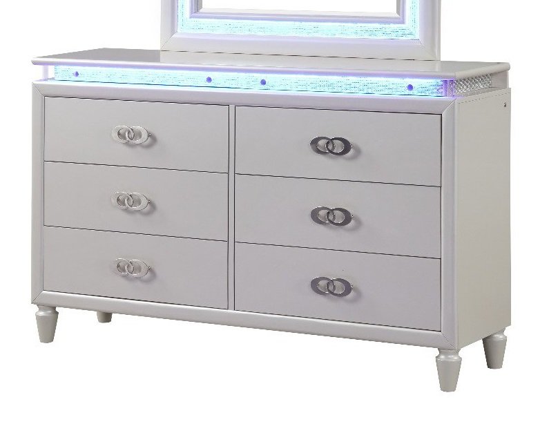 Galaxy Home Perla Dresser in Milky White image
